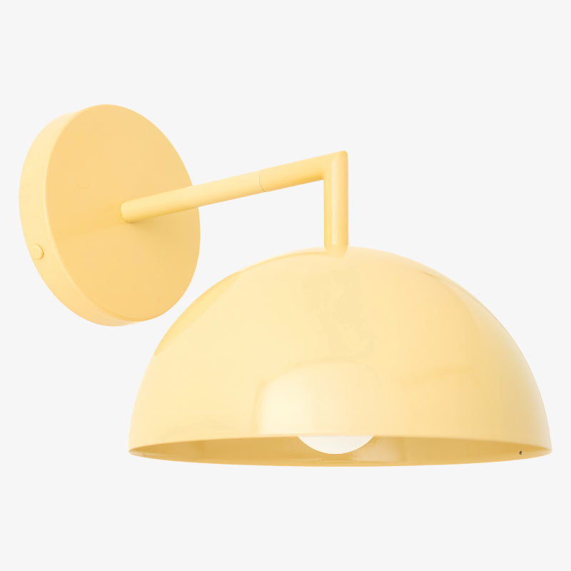 
Chroma Minimalist Metal Dome Wall Sconce, 8 in / 20.3 cm