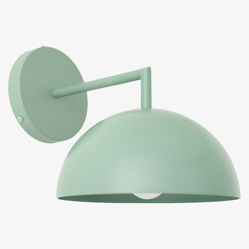 
Chroma Minimalist Metal Dome Wall Sconce, 8 in / 20.3 cm