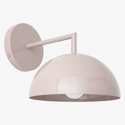 Chroma Minimalist Metal Dome Wall Sconce, 8 in / 20.3 cm