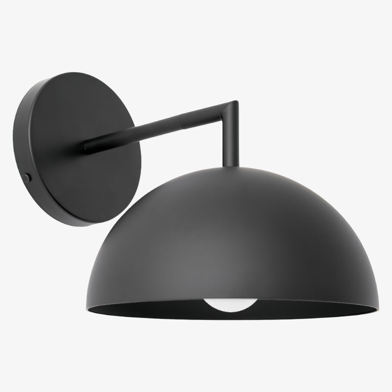 
Chroma Minimalist Metal Dome Wall Sconce, 8 in / 20.3 cm